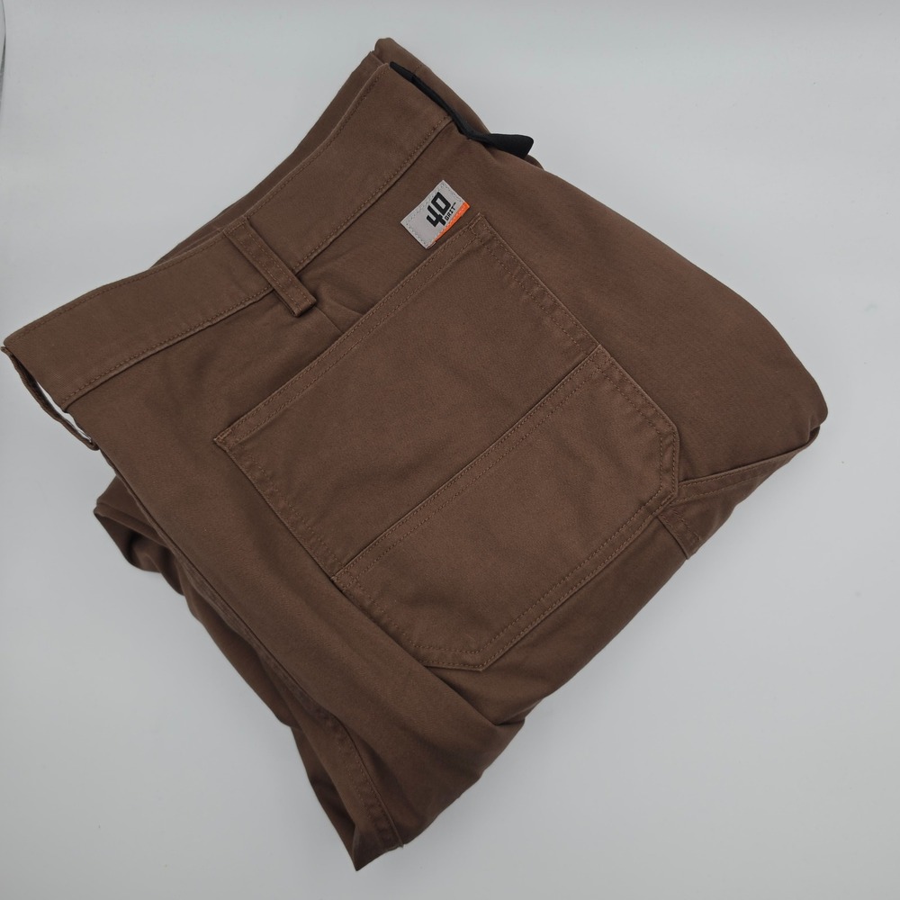 40 Grit Duluth Trading Co Carpenter Pants Mens 42x32 Brown Excellent Standard